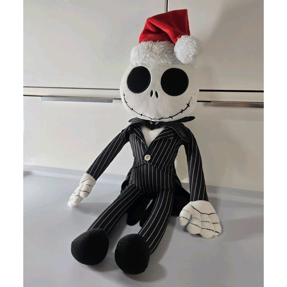 Disney Jack Skellington Santa Hat Plush The Big One Nightmare Before Christmas‎